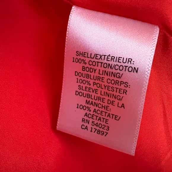 Banana Republic Women's Tweed 3/4 sleeve Blazer - Burnt Orange - Picture 9 of 9